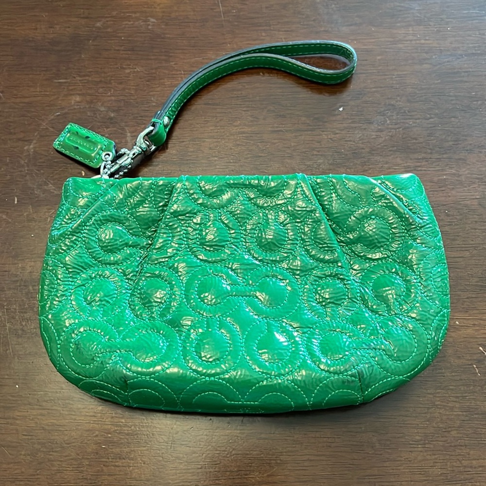 Divorce Sale - Send an Offer! Coach Green Clutch Purse